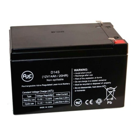 Battery Clerk AJC Shoprider Smartie UL8W 12V 14Ah Wheelchair Battery Smartie-UL8W-Shoprider-12V-14Ah-WB